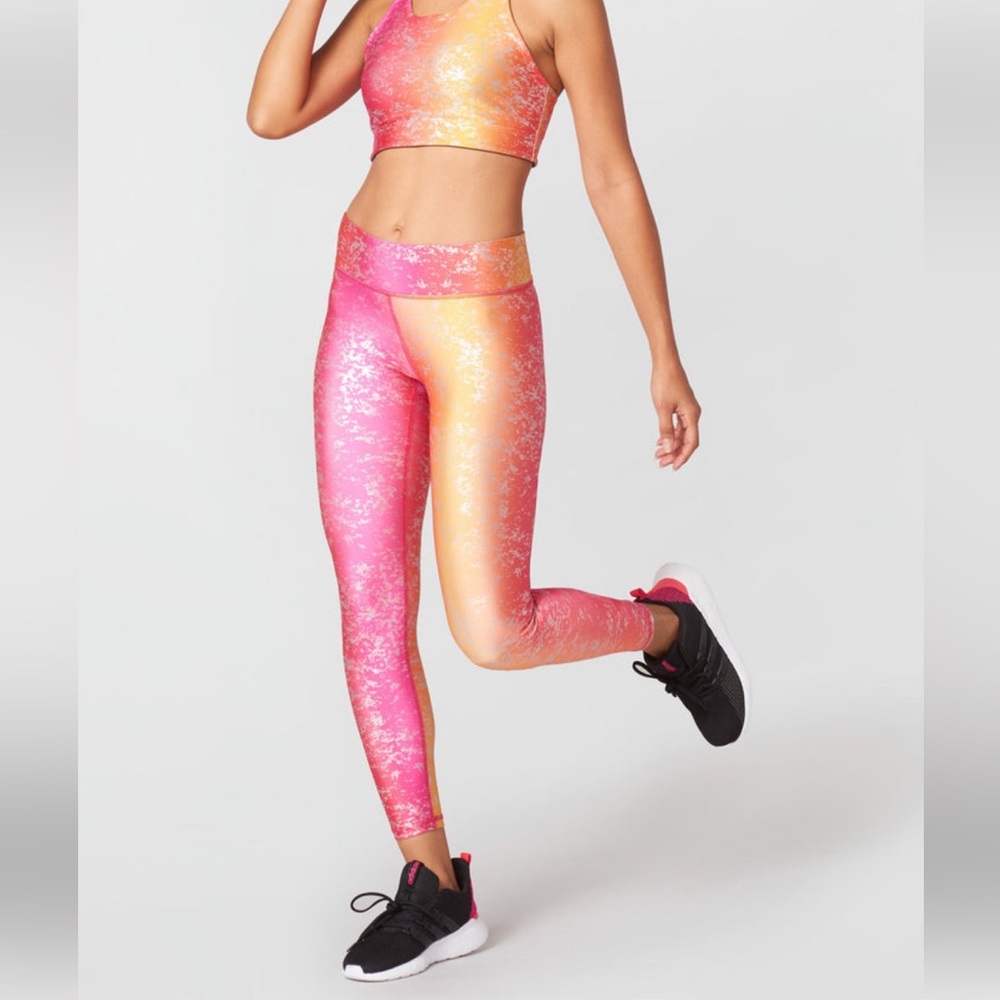 TEREZ Sunrise Haze Balayage Foil Leggings